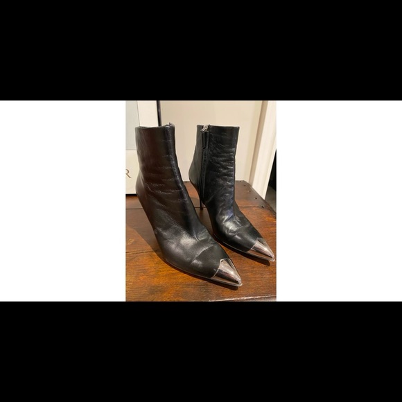 Calvin Klein 205w39nyc Black Rosella Cap Toe Boots - Picture 3 of 8